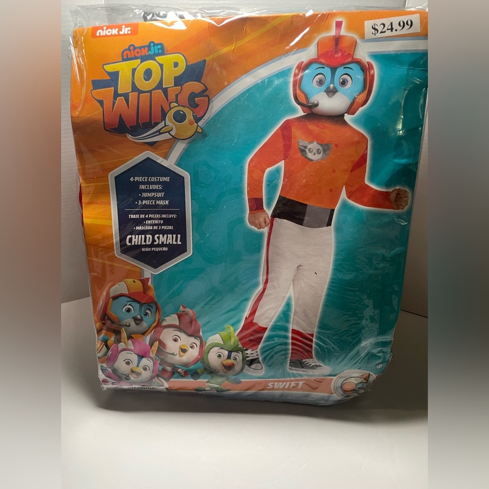 Brand New Nick Jr. Top Wing Swift Costume Set Halloween Dress Up Child Small 4-6
